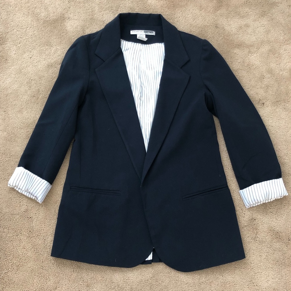 Navy blue blazer